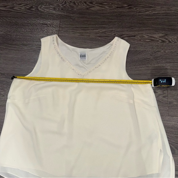 Vintage R & M Richards Karen Kwong 3 Pc pant set 24W Ivory Formal Evening Wear - Picture 13 of 16